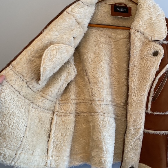 NWOT Regent Toffee Faux Suede Coat - Picture 8 of 15